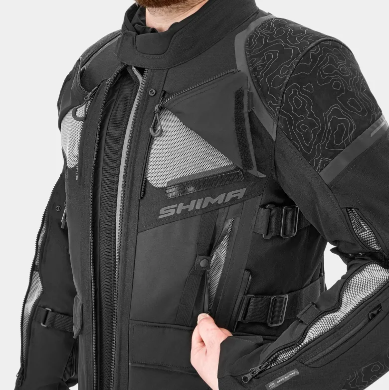 Kurtka tekstylna SHIMA TRACKER BLACK czarny