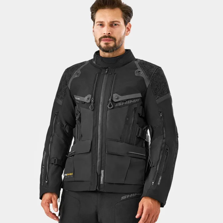 Kurtka tekstylna SHIMA TRACKER BLACK czarny