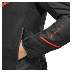 Kurtka tekstylna SHIMA X-MESH 2.0 RED czarny czerwony