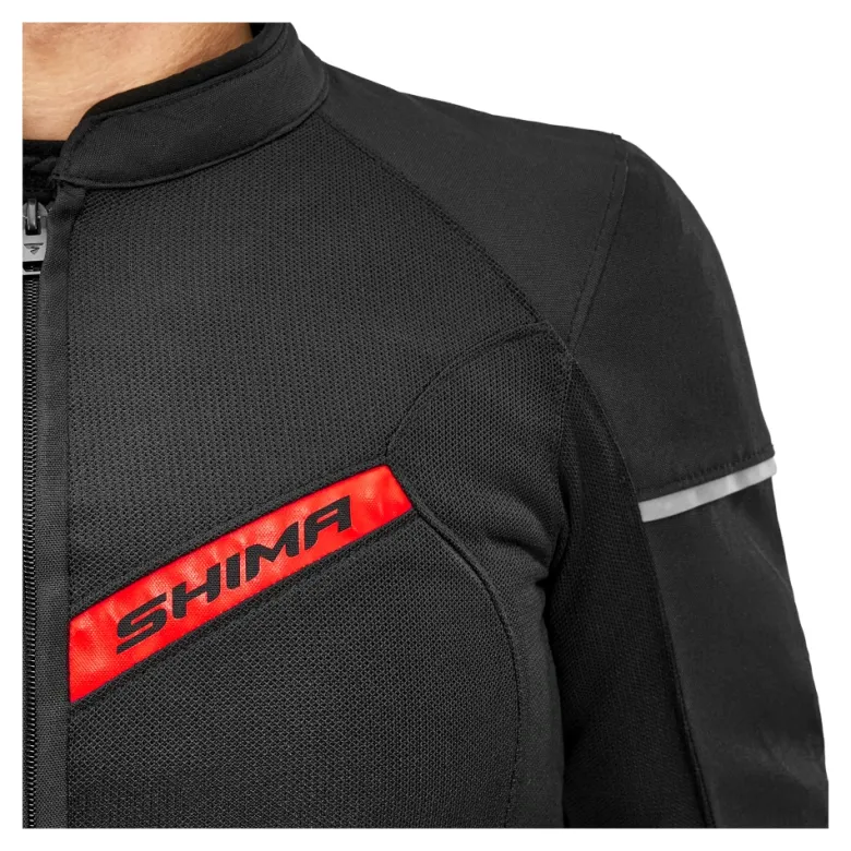 Kurtka tekstylna SHIMA X-MESH 2.0 RED czarny czerwony