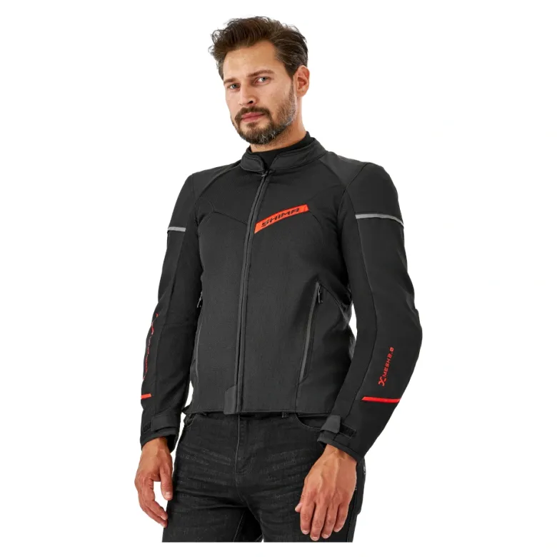 Kurtka tekstylna SHIMA X-MESH 2.0 RED czarny czerwony