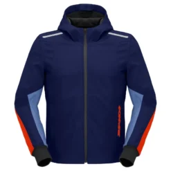Kurtka tekstylna SPIDI HOODIE ARMOR LIGHT NAVY/RED granatowy czerwony