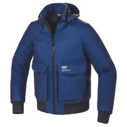 Kurtka tekstylna SPIDI METROMOVER BLACK/BLUE czarny niebieski