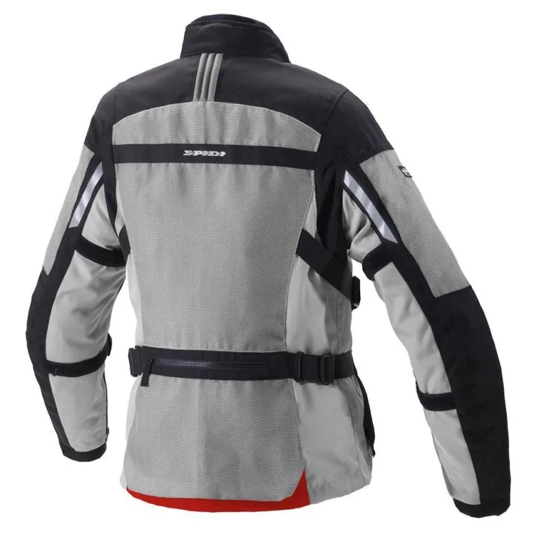 Kurtka tekstylna SPIDI NETRUNNER BLACK/GREY czarny szary czerwony