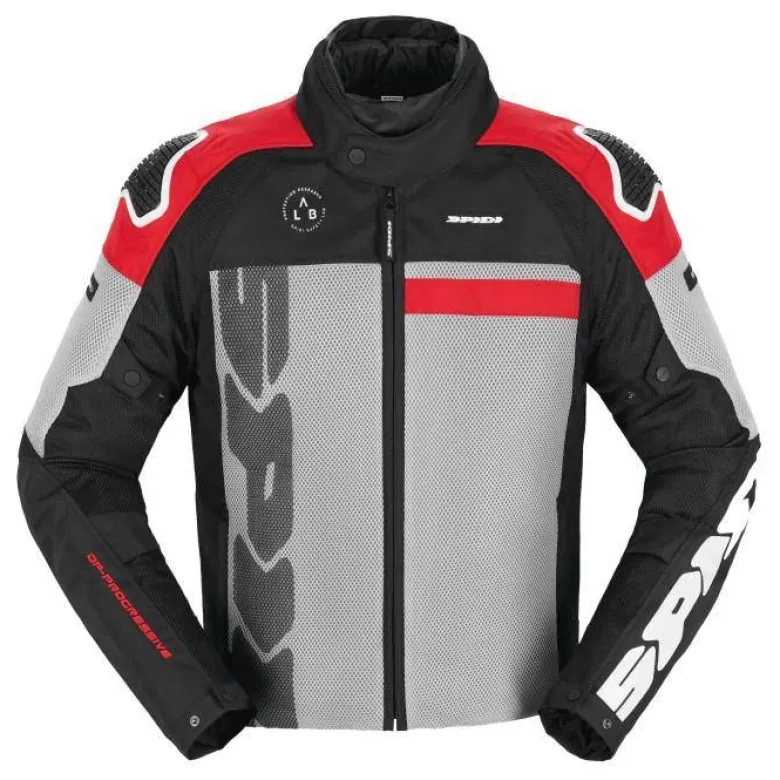Kurtka tekstylna SPIDI PROGRESSIVE NET H2OUT RED czerwony szary czarny
