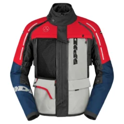 Kurtka tekstylna SPIDI 4 SEASON V3 BLUE/ICE/RED niebieski szary czerwony