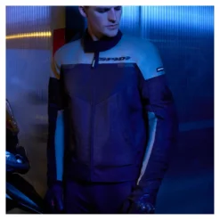 Kurtka tekstylna SPIDI TOUR NET BLACK/ICE czarny szary