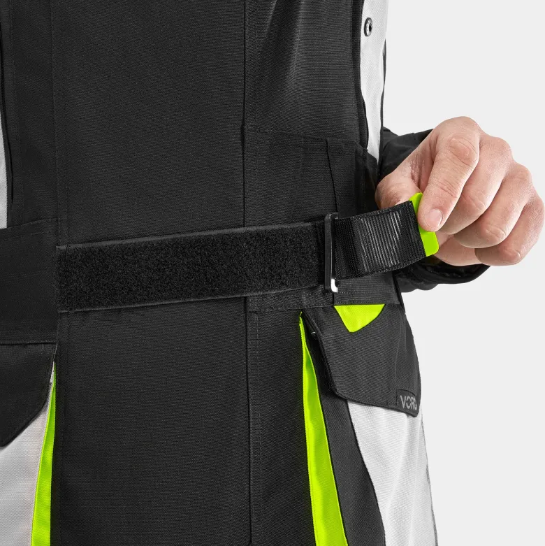 Kurtka tekstylna VORG CUMULUS FLUO czarny szary żółty fluo