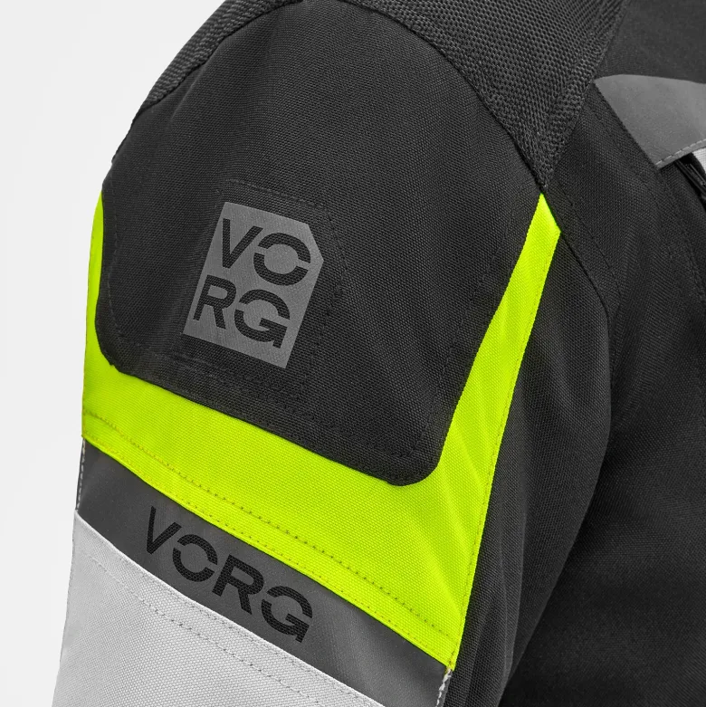 Kurtka tekstylna VORG CUMULUS FLUO czarny szary żółty fluo