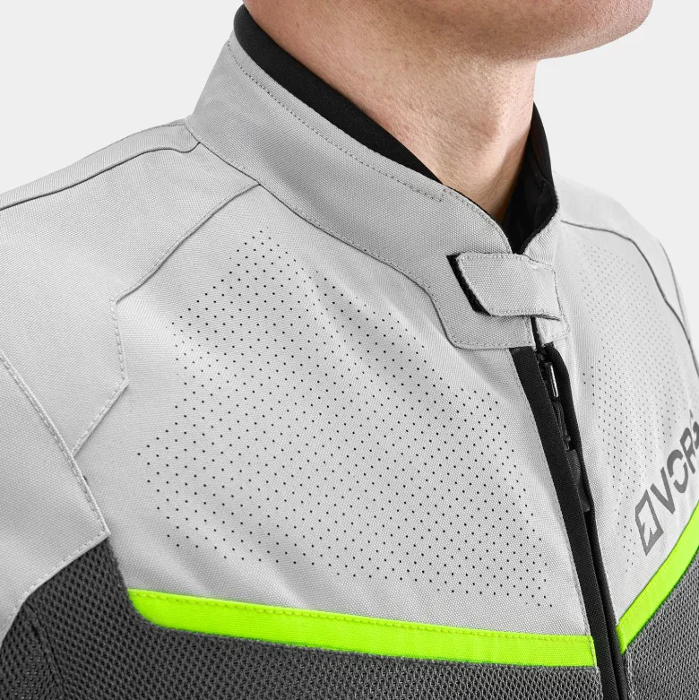 Kurtka tekstylna VORG NANO GREY szary czarny żółty fluo