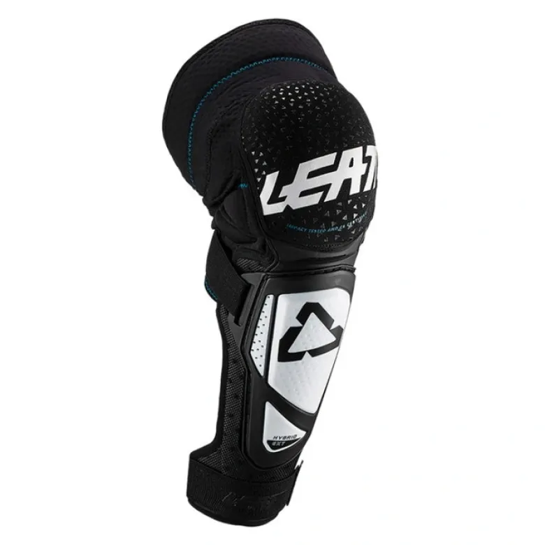 Ochraniacze kolan LEATT 3DF HYBRID EXT WHITE/BLACK czarne białe