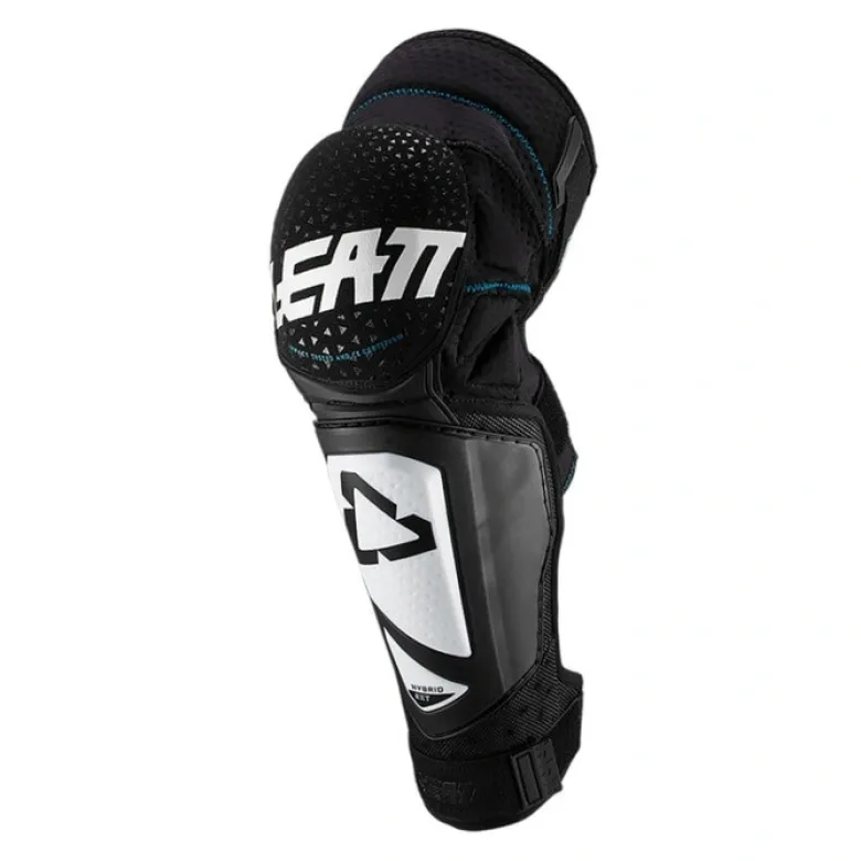 Ochraniacze kolan LEATT 3DF HYBRID EXT WHITE/BLACK czarne białe