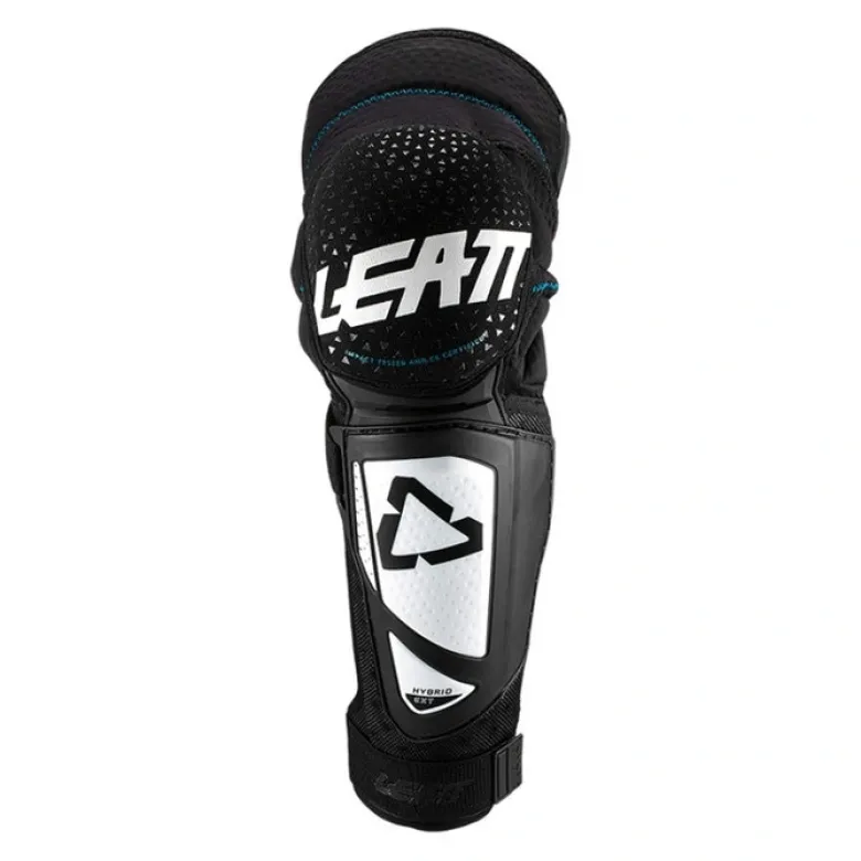 Ochraniacze kolan LEATT 3DF HYBRID EXT WHITE/BLACK czarne białe
