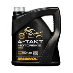 Olej 4T MANNOL 4-TAKT MOTORBIKE 10W40 4L czarny żółty