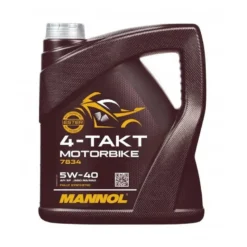 Olej 4T MANNOL 4-TAKT MOTORBIKE 5W40 4L brązowy żółty