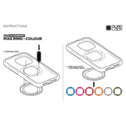 Pierścień QUAD LOCK MAG PINK różowy