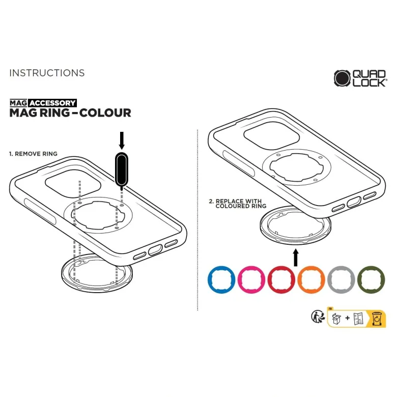 Pierścień QUAD LOCK MAG YELLOW żółty