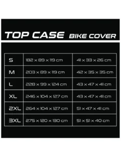 Pokrowiec na motocykl SECA TOP CASE BLACK czarny