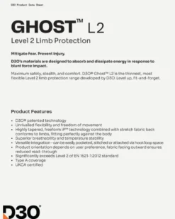 Protektor wymienny bioder HELD D3O GHOST LEVEL 2 ORANGE pomarańczowy