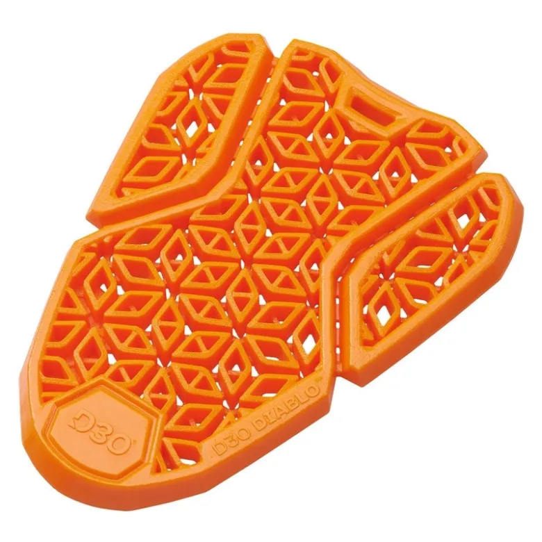 Protektor wymienny bioder HELD D3O DIABLO LEVEL 2 ORANGE pomarańczowy