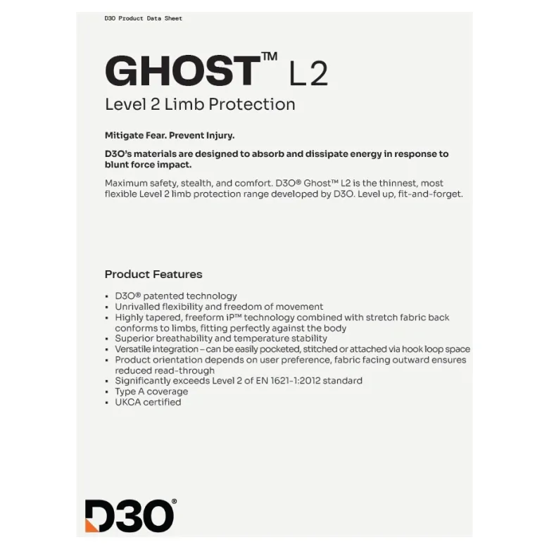 Protektor wymienny kolan RICHA D3O GHOST LEVEL 2 pomarańczowy