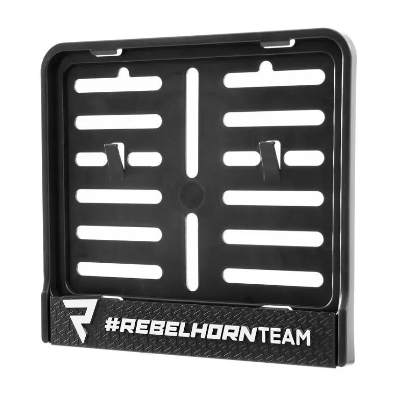 Ramka tablicy rejestracyjnej REBELHORN TEAM BLACK czarny