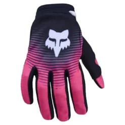 Rękawice cross dziecięce FOX JUNIOR GIRLS 180 COLLECT BLACK/PINK czarny różowy