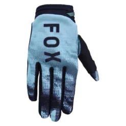 Rękawice cross dziecięce FOX JUNIOR 180 KAIROS TURQUOISE niebieski czarny