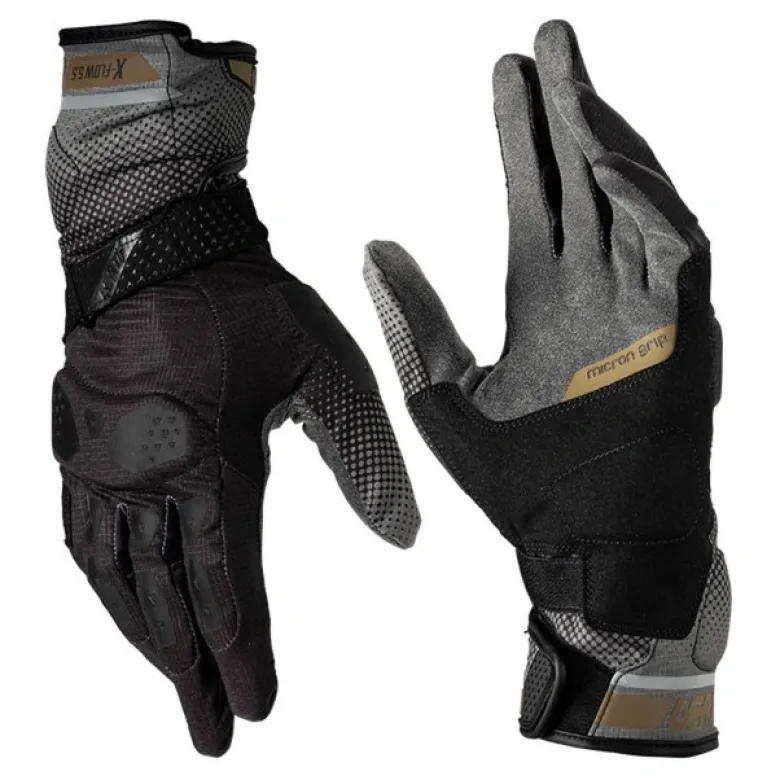 Rękawice cross LEATT ADV X-FLOW 5.5 STEALTH czarny