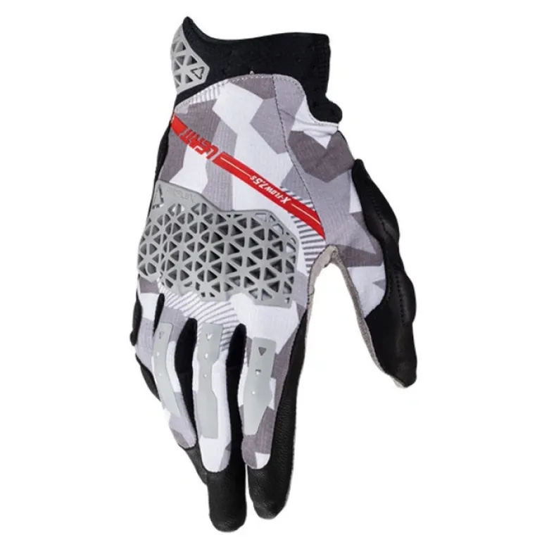 Rękawice cross LEATT ADV X-FLOW 7.5 SHORT STEEL szary czarny