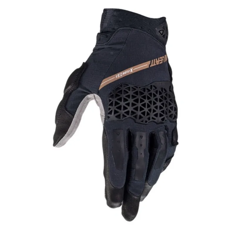 Rękawice cross LEATT ADV X-FLOW 7.5 SHORT STEALTH czarny