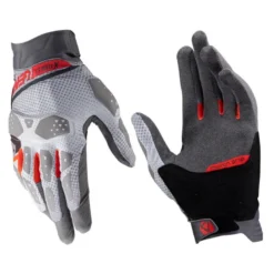 Rękawice cross LEATT ADV X-FLOW 5.5 SHORT MIST szary czerwony