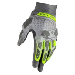 Rękawice cross LEATT ADV X-FLOW 5.5 SHORT HI-VIZ szary żółty fluo