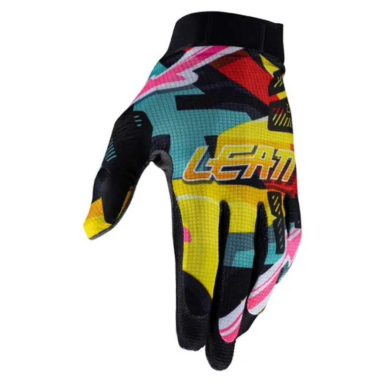 Rękawice cross LEATT MOTO 1.5 GRIPR CARNIVAL żółty niebieski czerwony
