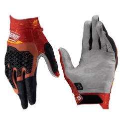 Rękawice cross LEATT MOTO 4.5 LITE BURN czerwony pomarańczowy czarny