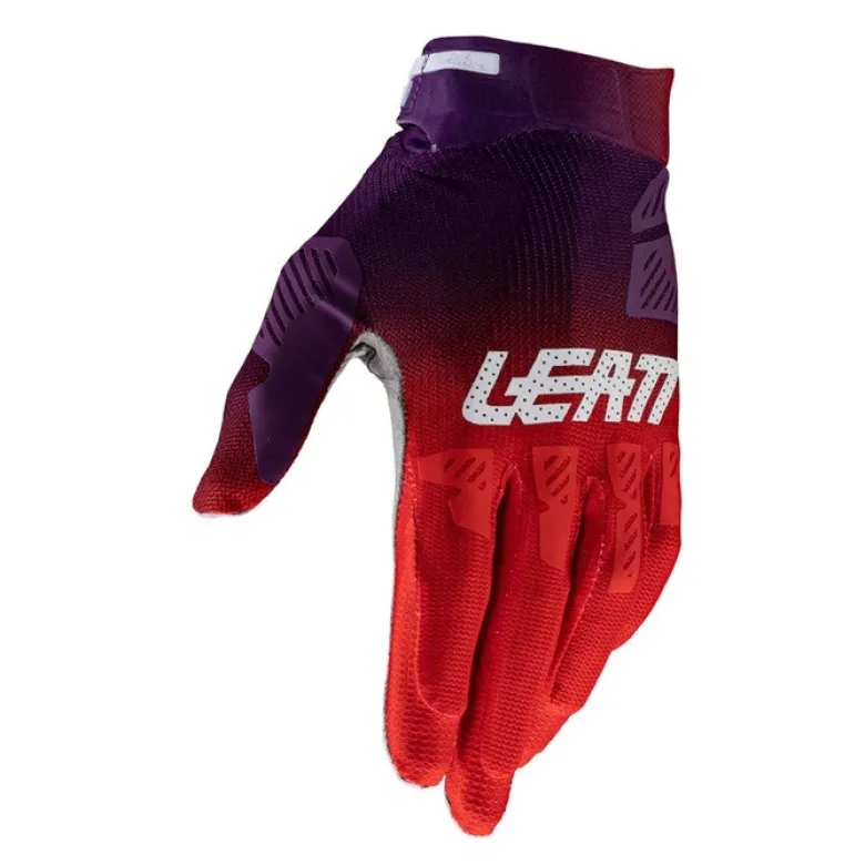Rękawice cross LEATT MOTO 2.5 X-FLOW SUNBURN czerwony