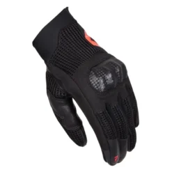 Rękawice miejskie damskie REBELHORN GAP III LADY BLACK/FLUO RED czarny czerwony fluo