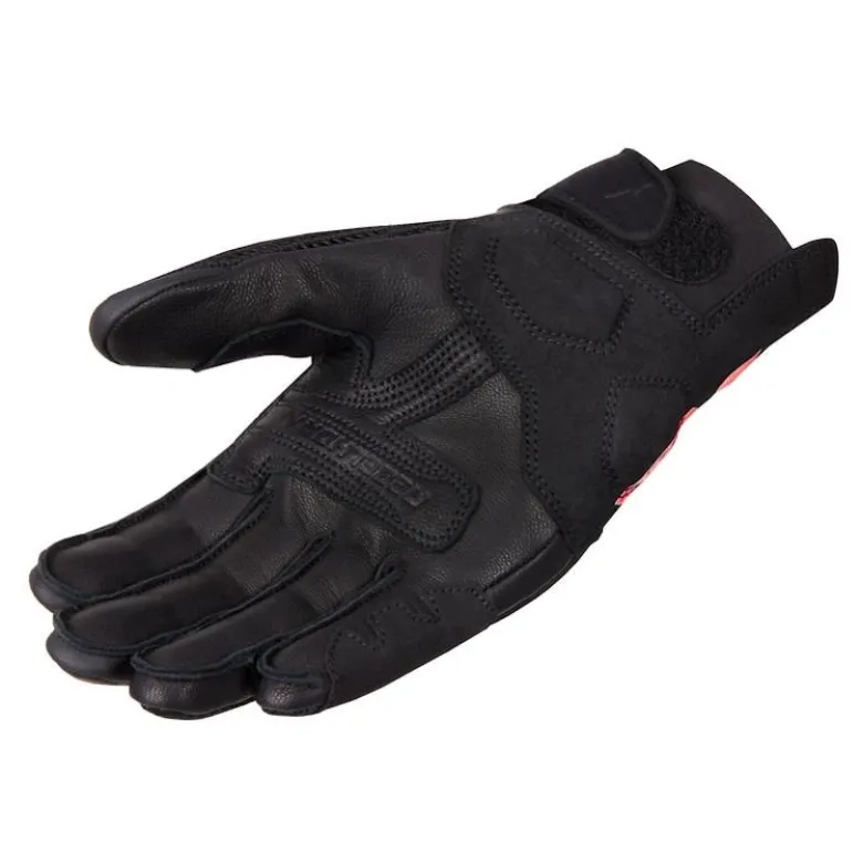 Rękawice miejskie damskie REBELHORN GAP III LADY BLACK/FLUO RED czarny czerwony fluo
