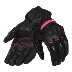Rękawice miejskie damskie SECA AXIS MESH II LADY FUCHSIA czarny różowy