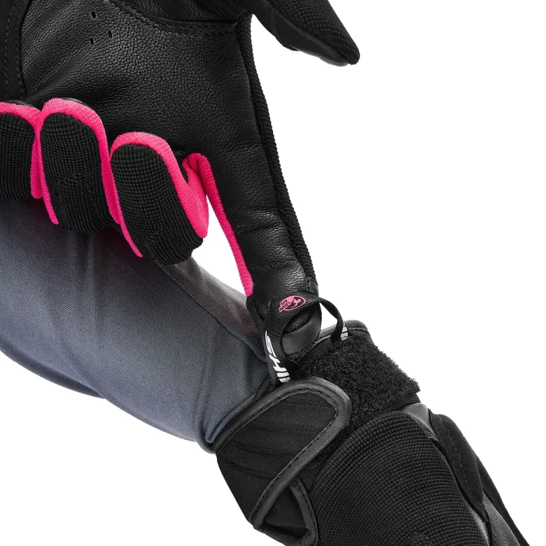 Rękawice miejskie damskie SHIMA SONIC LADY PINK czarny różowy
