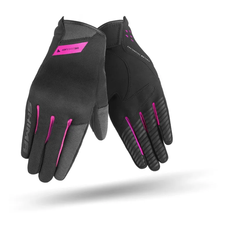 Rękawice miejskie damskie SHIMA ONE EVO LADY PINK czarny różowy