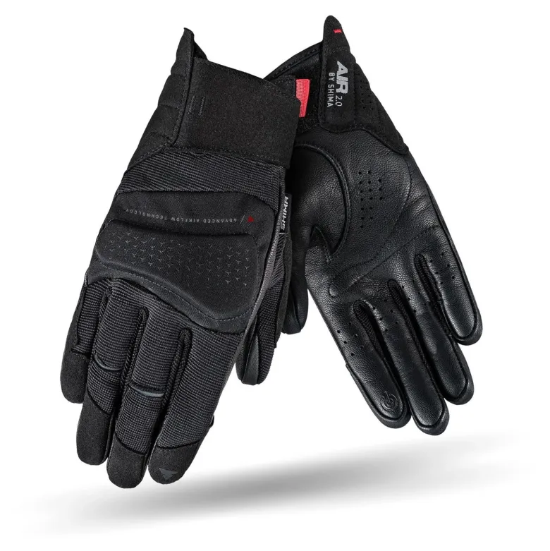Rękawice miejskie damskie SHIMA AIR 2.0 LADY BLACK czarny