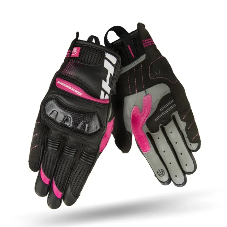 Rękawice miejskie damskie SHIMA X-BREEZE 2 LADY FUCSIA czarny różowy