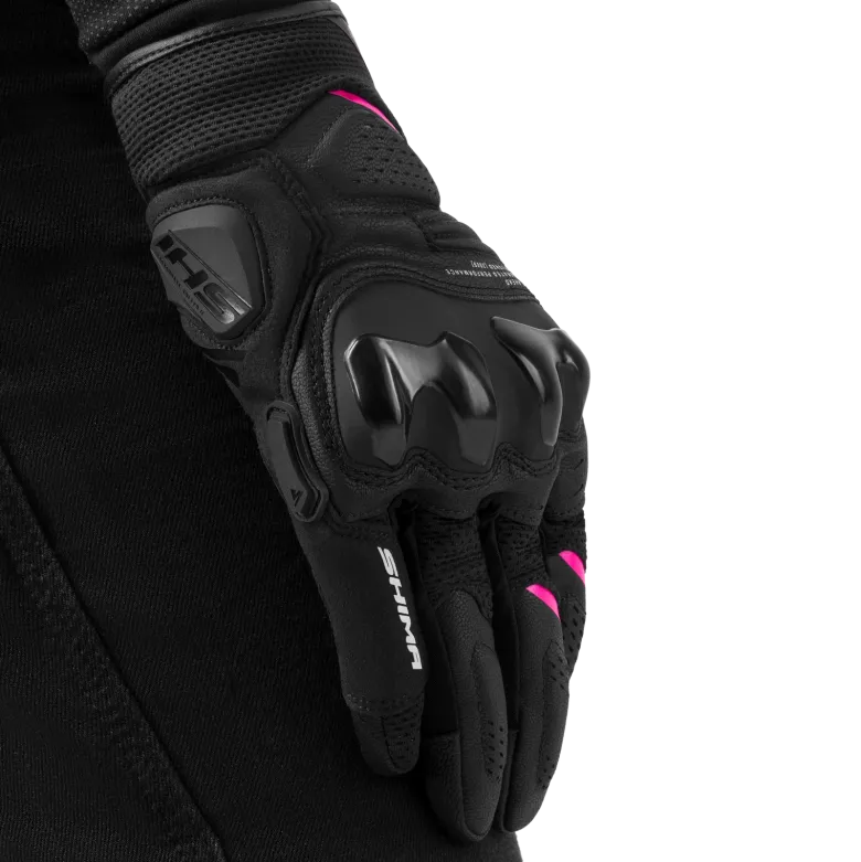 Rękawice miejskie damskie SHIMA SPARK 3.0 LADY PINK czarny różowy
