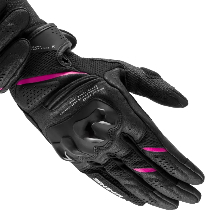 Rękawice miejskie damskie SHIMA SPARK 3.0 LADY PINK czarny różowy