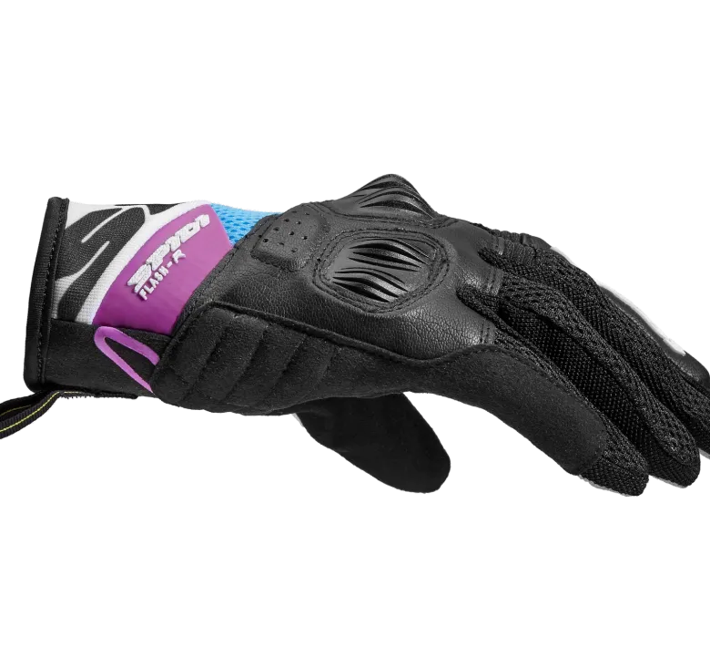 Rękawice miejskie damskie SPIDI FLASH-R EVO LADY BLACK/FUCHSIA czarny fioletowy