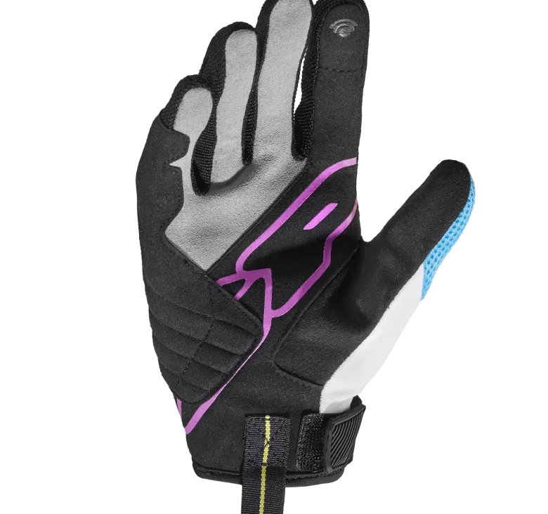 Rękawice miejskie damskie SPIDI FLASH-R EVO LADY BLACK/FUCHSIA czarny fioletowy