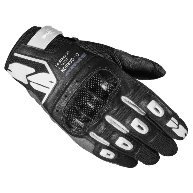 Rękawice miejskie damskie SPIDI G-CARBON LADY BLACK/WHITE czarny biały