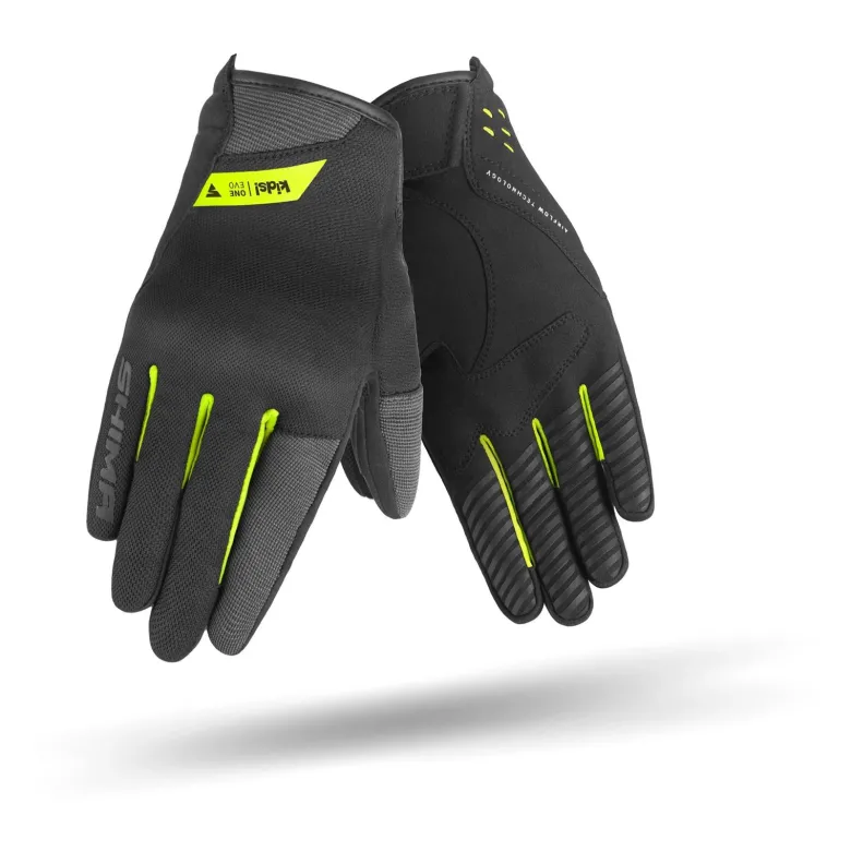 Rękawice miejskie dziecięce SHIMA ONE EVO KIDS FLUO czarny żółty fluo