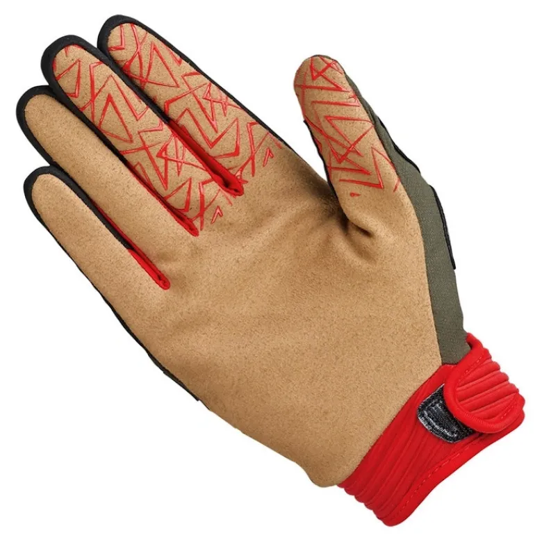 Rękawice miejskie HELD TACTURA MILITARY GREEN/RED zielony czerwony